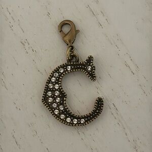 Heidi Daus Vintage Letter "C" Charm with Lobster Claw Clasp